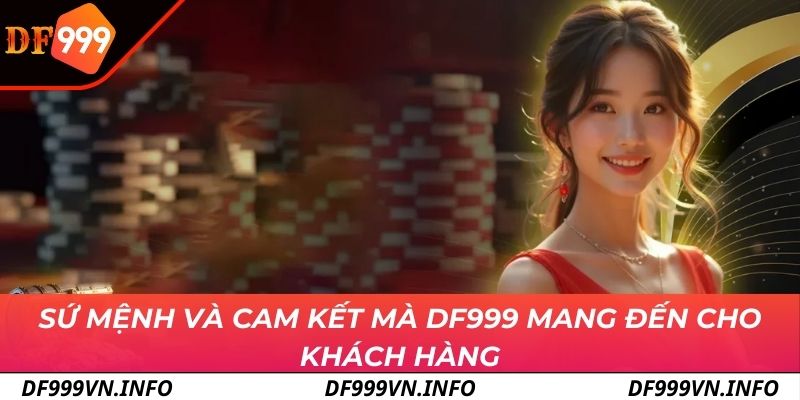 Sứ mệnh và cam kết mà DF999 mang đến cho khách hàng